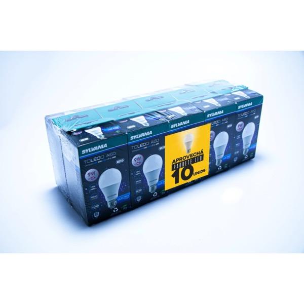 BOMBILLO LED A60 9W 6500K 10PACK