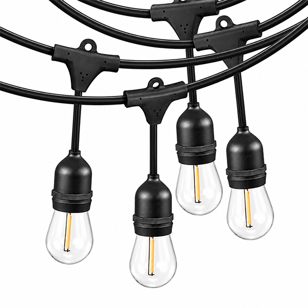 SET DE LUCES BOMBILLOS LED 7.31M 12 BOMBILLOS 1W CON 2 REPUESTOS 125V/750W