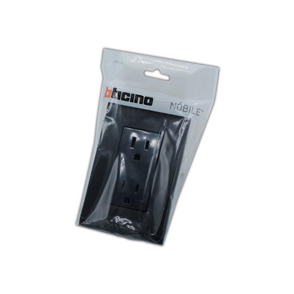 TOMA T/R (TAMPER RESISTANT) 2 P+T NEGRO AF2228TREANG NOBILE
