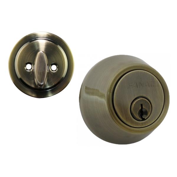 CERROJO CILÍNDRICO SENCILLO BRONCE ANTIGUO 90470-001