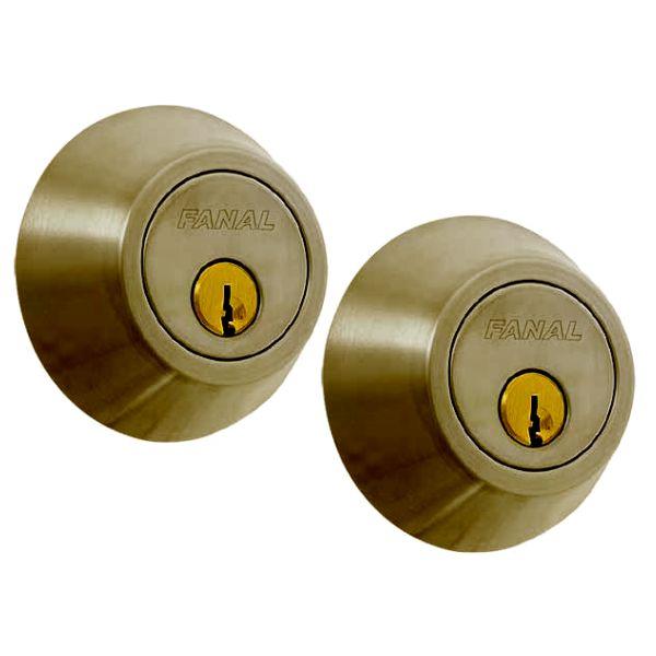 CERROJO CILÍNDRICO DEBLE BRONCE ANTIGUO 90480-001