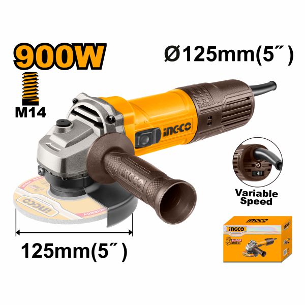ESMERILADORA 5´´ 900W VELOCIDAD VARIABLE UAG900285