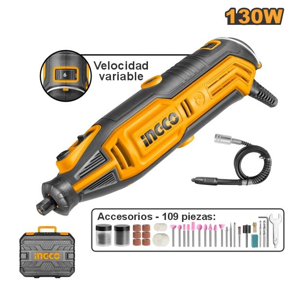 Colono Construccion - MOTOTOOL 130W + 109 PIEZAS ACCESORIOS UMG13328