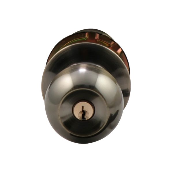 CERRADURA BOLA CON LLAVE BRONCE ANTIGUO 90450-022CIL