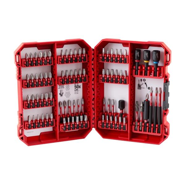 JUEGO 80 PIEZAS PUNTA + CUBO + ADAPTADOR SHOCK 48-32-4094