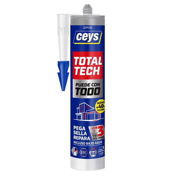 ADHESIVO SELLADOR TOTALTECH GRIS 290ML #507220