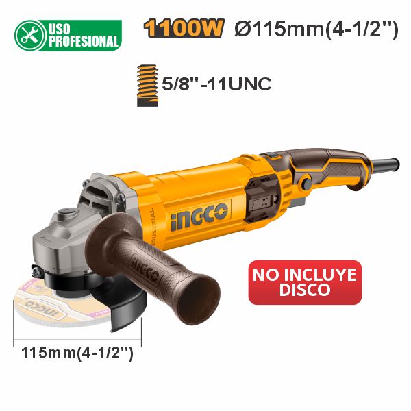 ESMERILADORA 4-1/2´´ 1100W UAG1100383