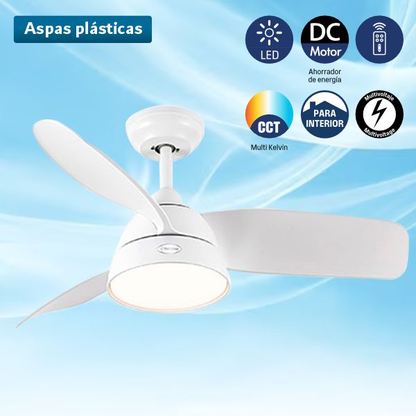VENTILADOR TECHO PHAKT BLANCO 42´´ #72960