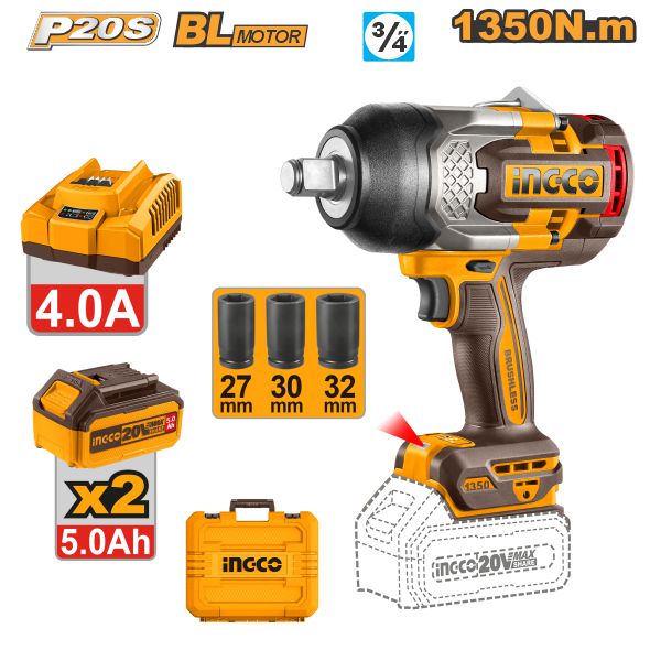 LLAVE DE IMPACTO 20V 3/4