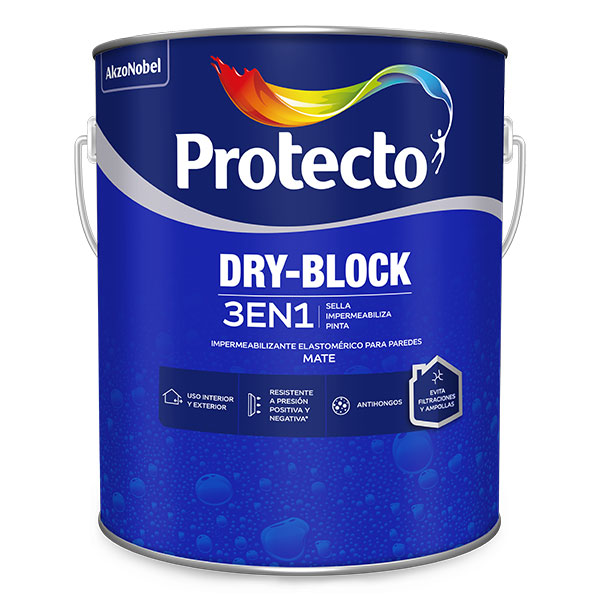 PROTECTO DRY-BLOCK MATE BASE WHITE GALÓN (3.785L)