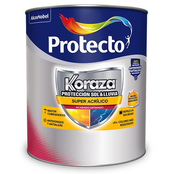 PINTURA KORAZA SATINADA BLANCA 3825 1/4 galón