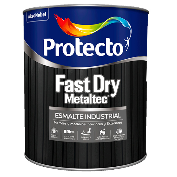 PINTURA FAST DRY ESMALTE GRIS FERG 0502 1/4 galón