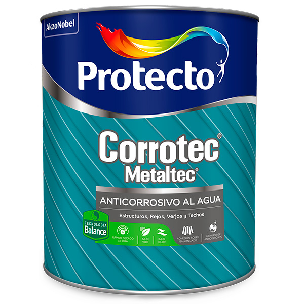 PINTURA CORROTEC MATE ROJO OXIDO 6515 1/4 galón