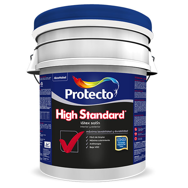 PINTURA HIGH STANDARD SATINADA BLANCA 1825 CUBETA 