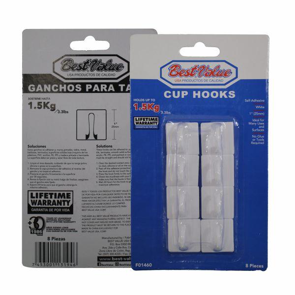 GANCHO ADHESIVO PARA TAZA F01460