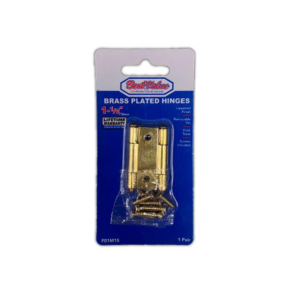 BISAGRA PARA MUEBLE DORADA 1-1/2 F01M15